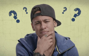 Neymar, en un momento del &apos;concurso&apos; que hizo con sus amigos.