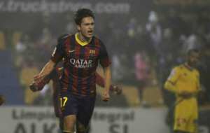 Denis celebra un gol en Alcorcn en 2014.