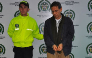 Alberto Beltrn, detenido por la polica colombiana.