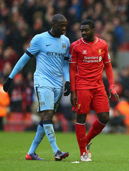 Photos: Yaya toure (man city) vs kolo toure (liverpool) | MARCA English