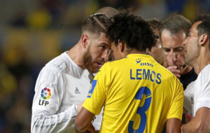 Lemos, cara a cara con Sergio Ramos, en el ltimo Las Palmas-Real...