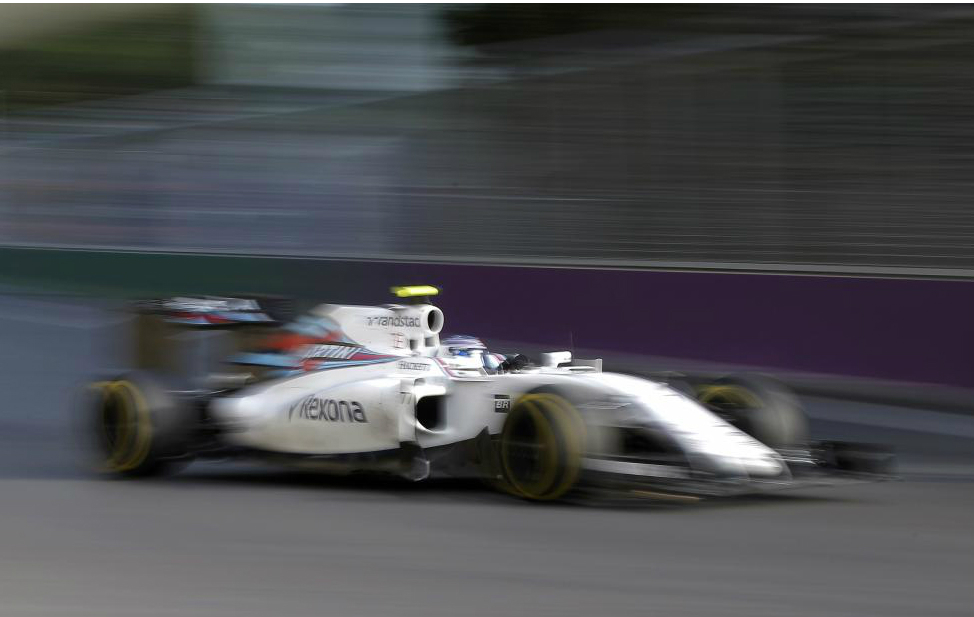 Valtteri Bottas durante el Gran Premio de Europa de 2016