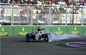 Lewis Hamilton durante la carrera del GP de Europa 2016