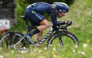 Jonathan Castroviejo durante la crono de la Vuelta a Suiza.