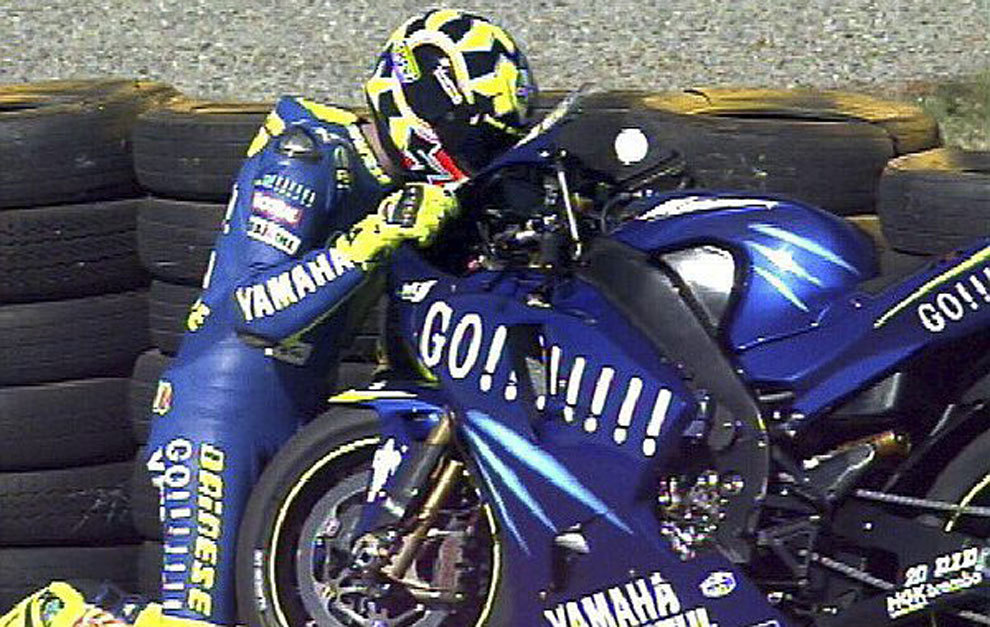 Primera victoria de Rossi con la Yamaha.