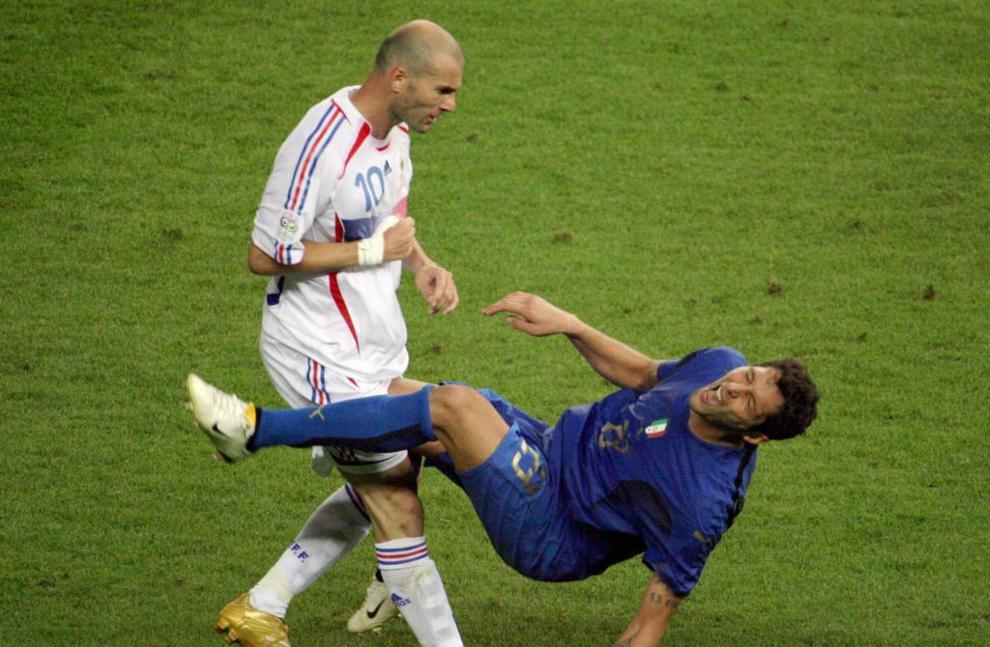 Zidane against Materazzi.