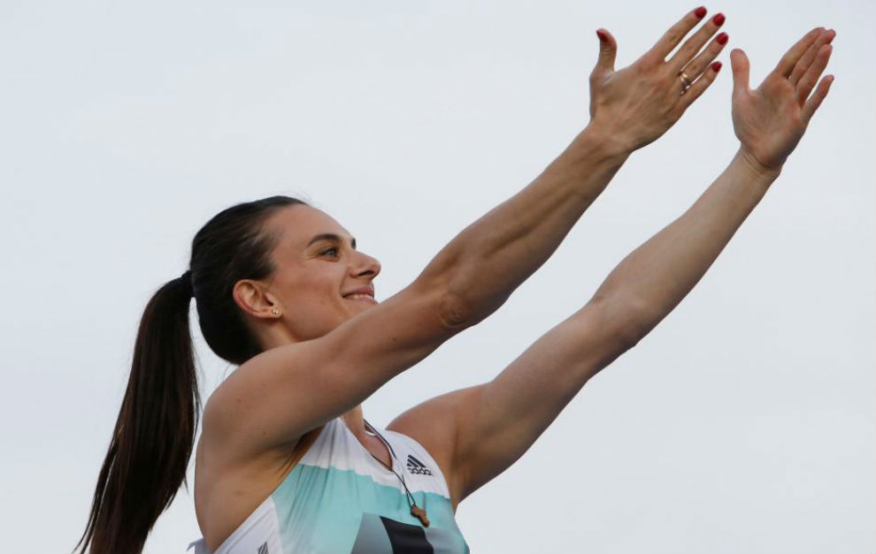 Yelena Isinbayeva, durante los recientes Campeonatos Nacionales de...