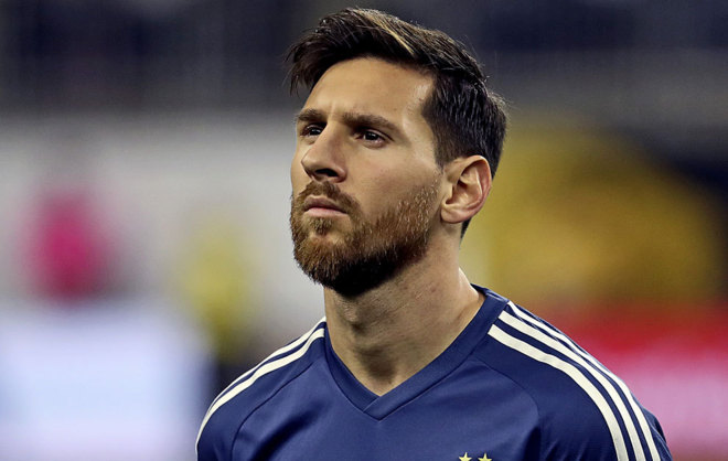 Lionel Messi, el capitn de Argentina.