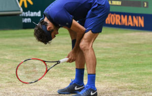 Federer se duele de la espalda