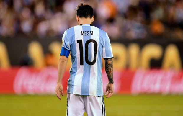 Messi durante la final de la Copa Amrica.