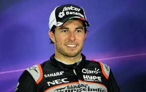 Sergio Prez, despus de ser tercero en el GP de Europa.
