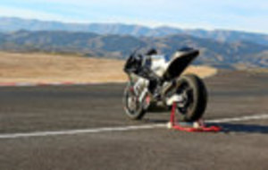 La Moto2 de KTM, en enero en sus primeros test en el circuito de...