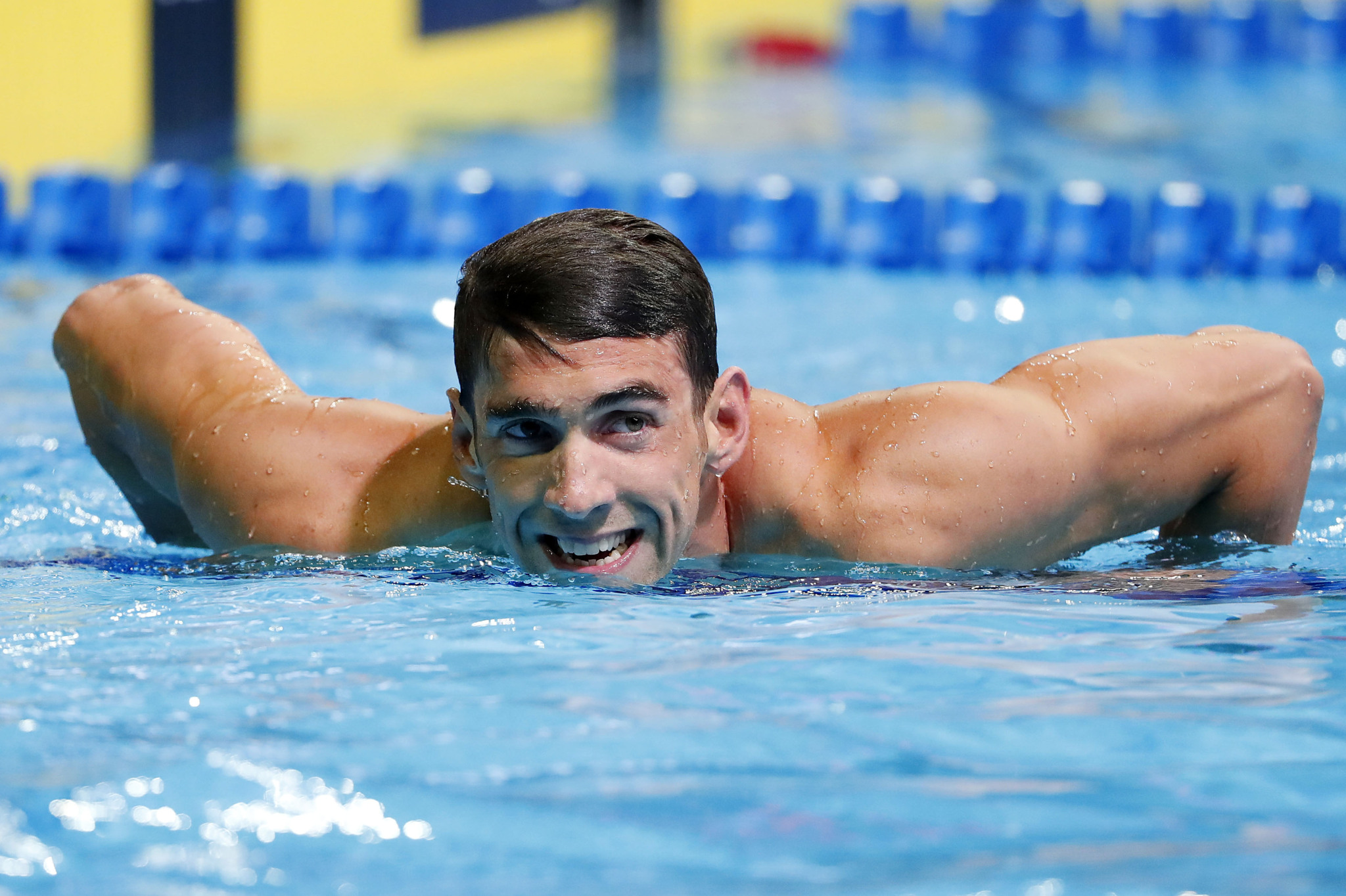 Michael Phelps, tras la semifinal de los 200 mariposa.