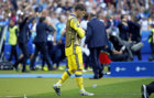 Iker Casillas durante el partido frente a Italia con Del Bosque al...