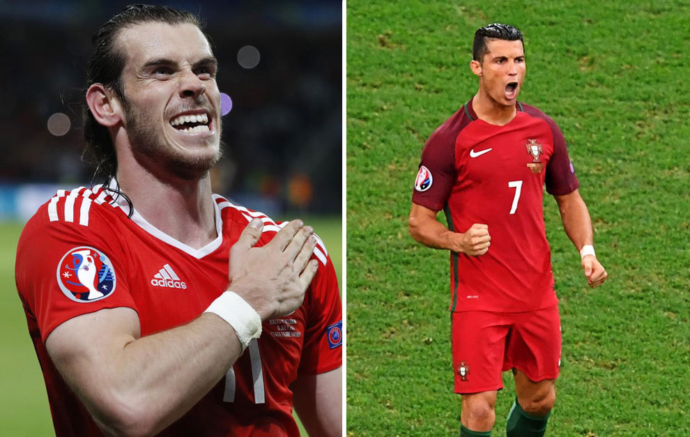 Bale y Cristiano Ronaldo con sus selecciones