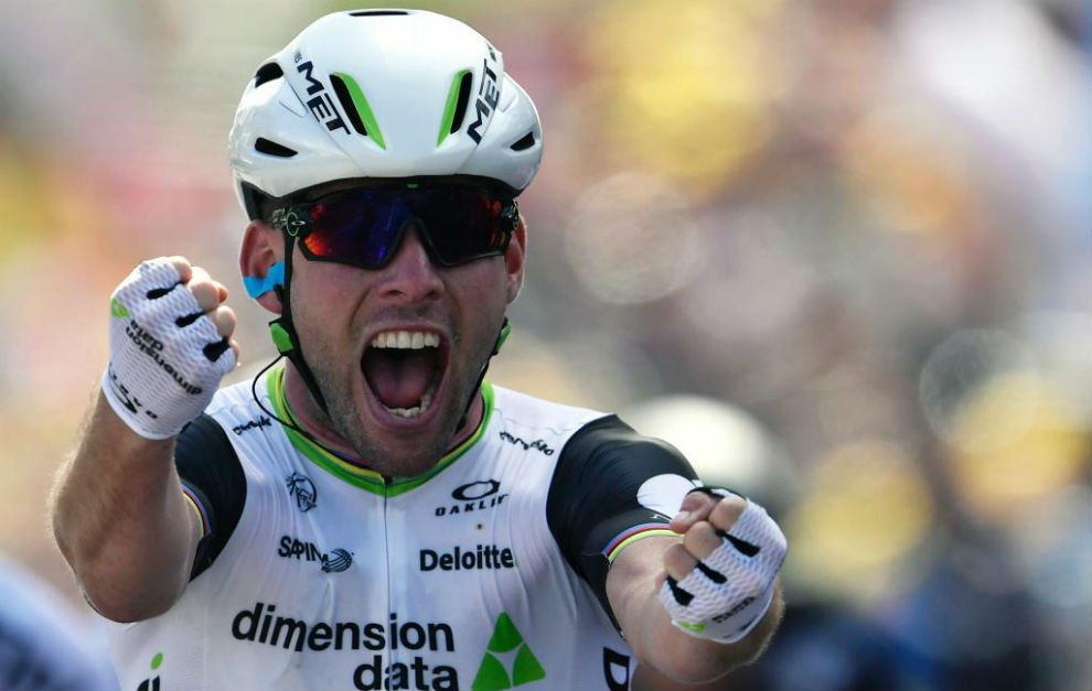 Mark Cavendish en el presente Tour de Francia.