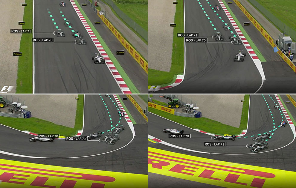 Los comisarios de la FIA sancionaron a Rosberg con 10 segundos de...