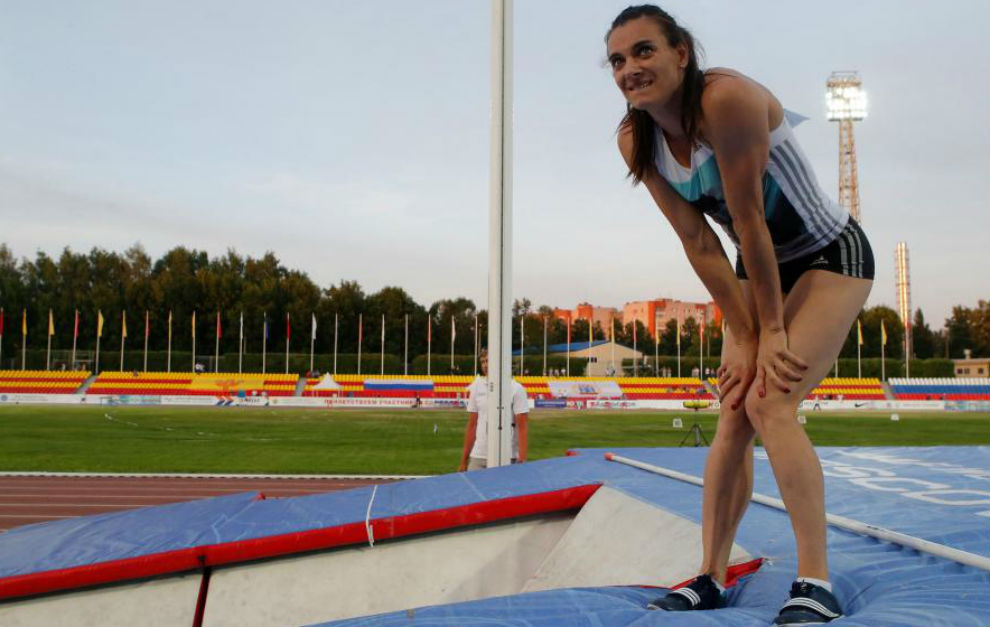 Elena Isinbayeva, atleta que pide competir en Ro