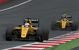Magnussen, por delante de Palmer, en el pasado Gran Premio de Austria.