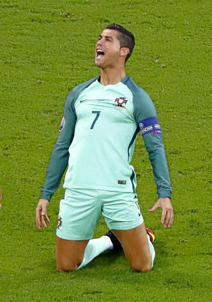 Cristiano celebra el triunfo de Portugal.