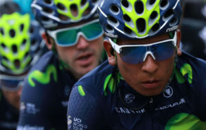 Nairo Quintana durante la sptima etapa del Tour de Francia.