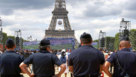 Agentes de la gendarmera francesa durante un partido de la Eurocopa