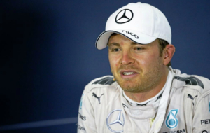 Rosberg en la rueda de prensa de Gran Bretaa