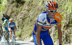 Rasmussen durante su etapa como ciclista