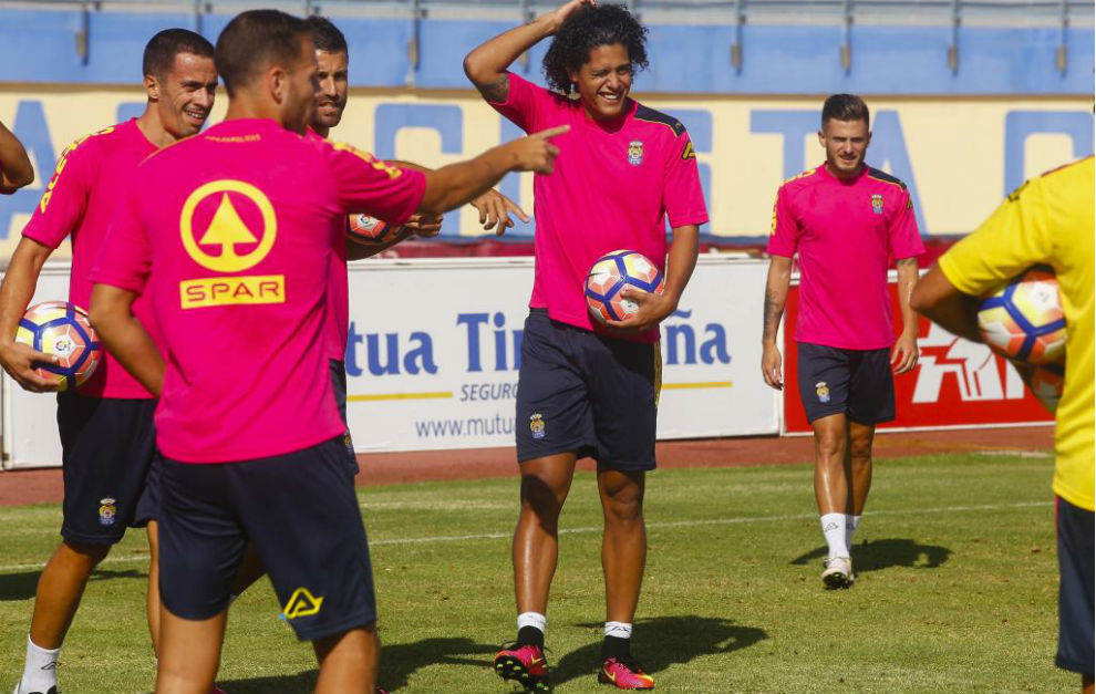 Lemos during the first training session of the season