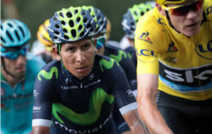 Nairo Quintana, en la etapa de ayer