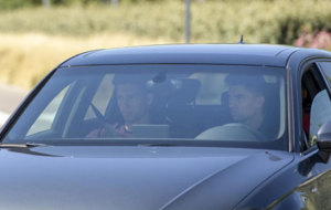 Enzo y Luca Zidane, entrando en Valdebebas.