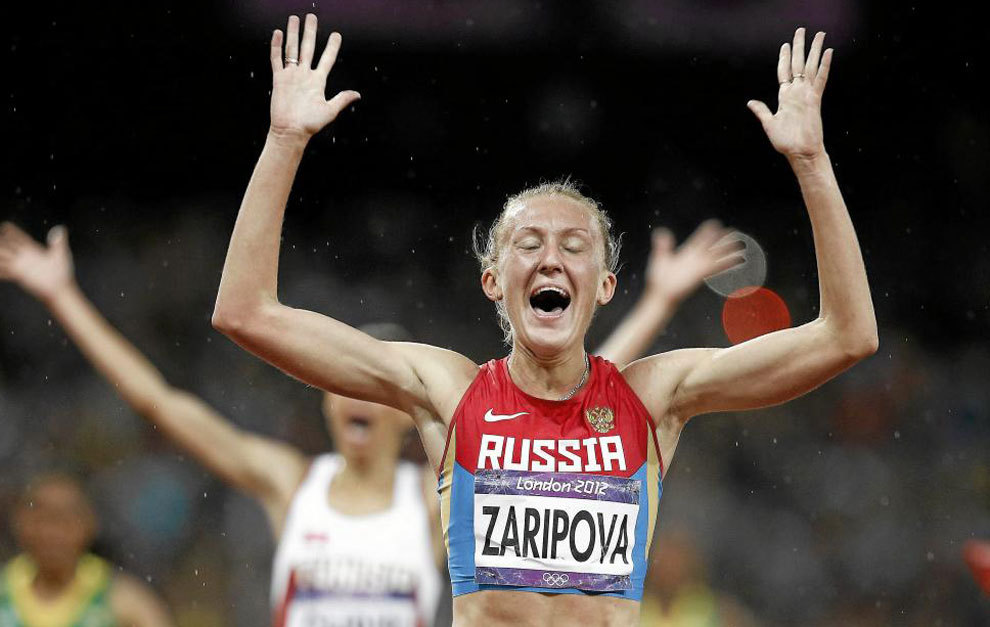 Yulia Zaripova fue suspendida por dopaje por un plazo de dos aos y...
