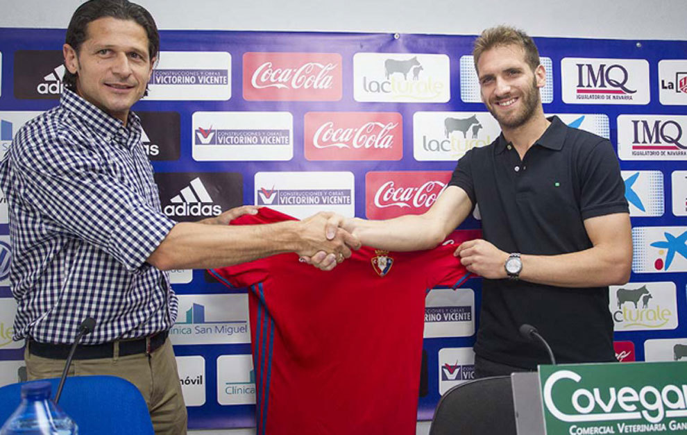 Fausto Tierza ha firmado con Osasuna por dos temporadas. /