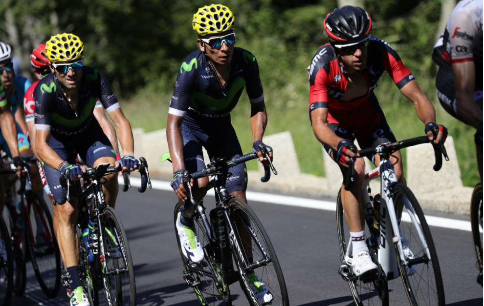 Valverde y Quintana compaeros en el Movistar Team