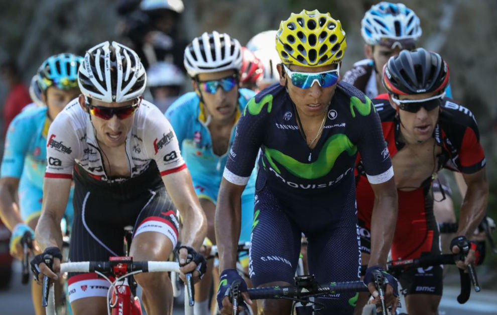 Quintana durante la 17 etapa del Tour