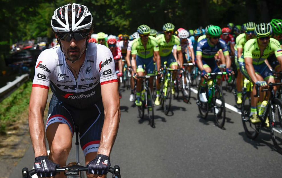 Fabian Cancellara durante la etapa en el Tour de Francia.