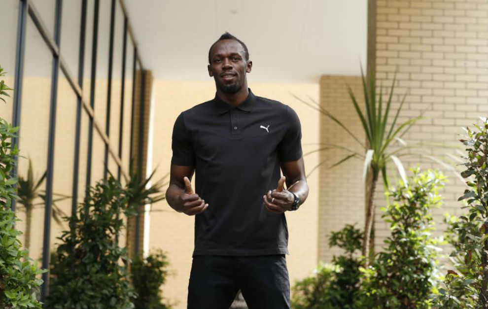 Bolt en su atencin a medios en Londres