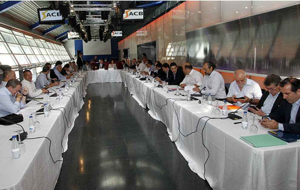 Una imagen de la Asamblea de la ACB celebrada hoy.
