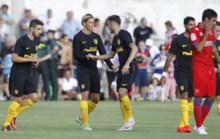Torres celebra su gol.