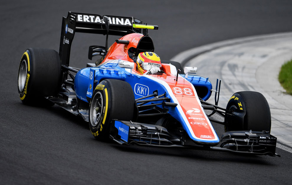 Haryanto durante el Gran Premio de Hungra