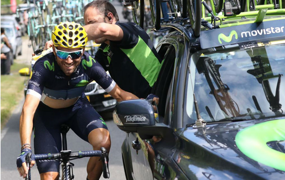 Alejandro Valverde en su participacin en el Tour de Francia
