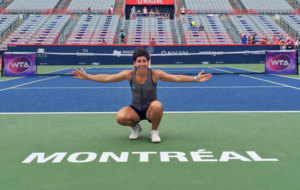 Carla Surez, en Montreal para la disputa de la Copa Rogers