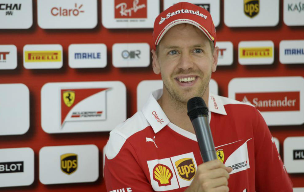 Sebastian Vettel en el GP de Hungra esta temporada.