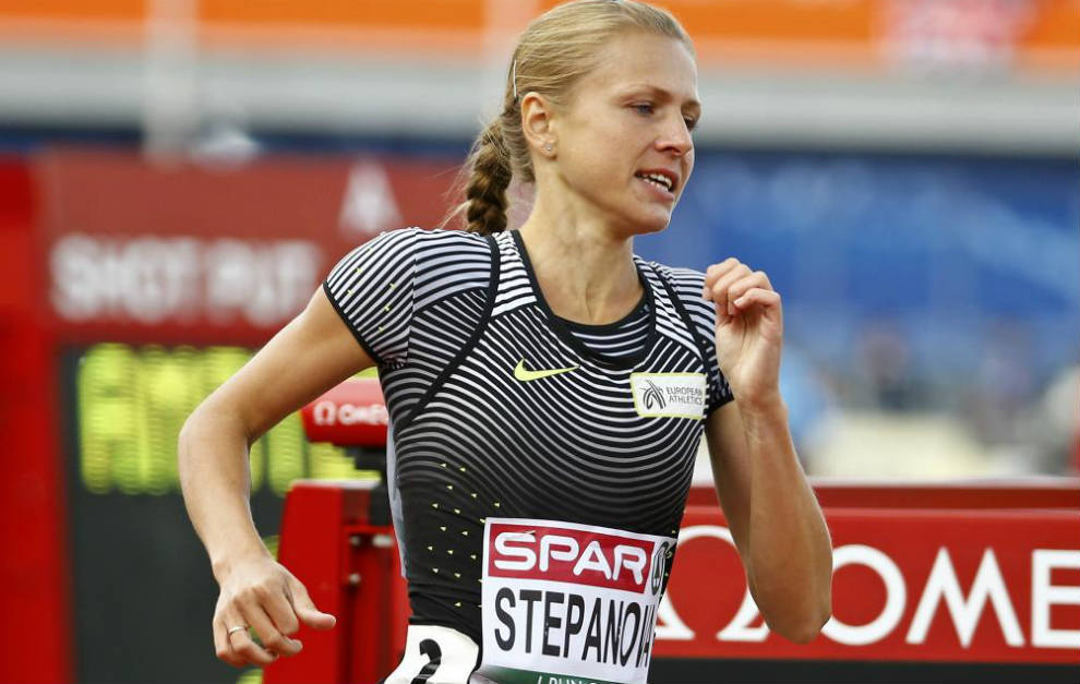 Yulia Stepanova, en los campeonatos Europeos