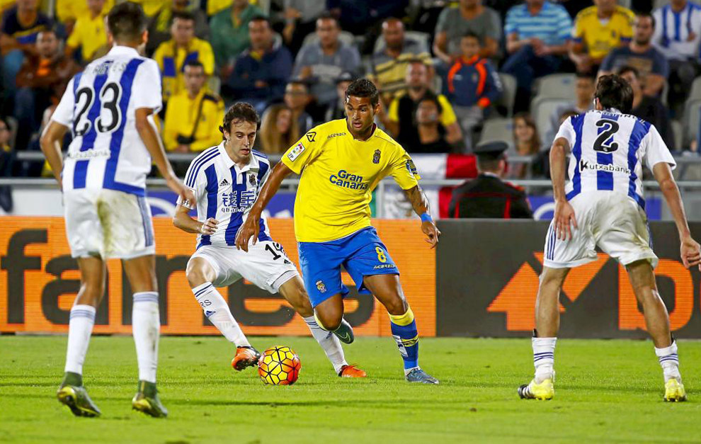 William Jos durante el partido de Liga entre Las Palmas y la Real...