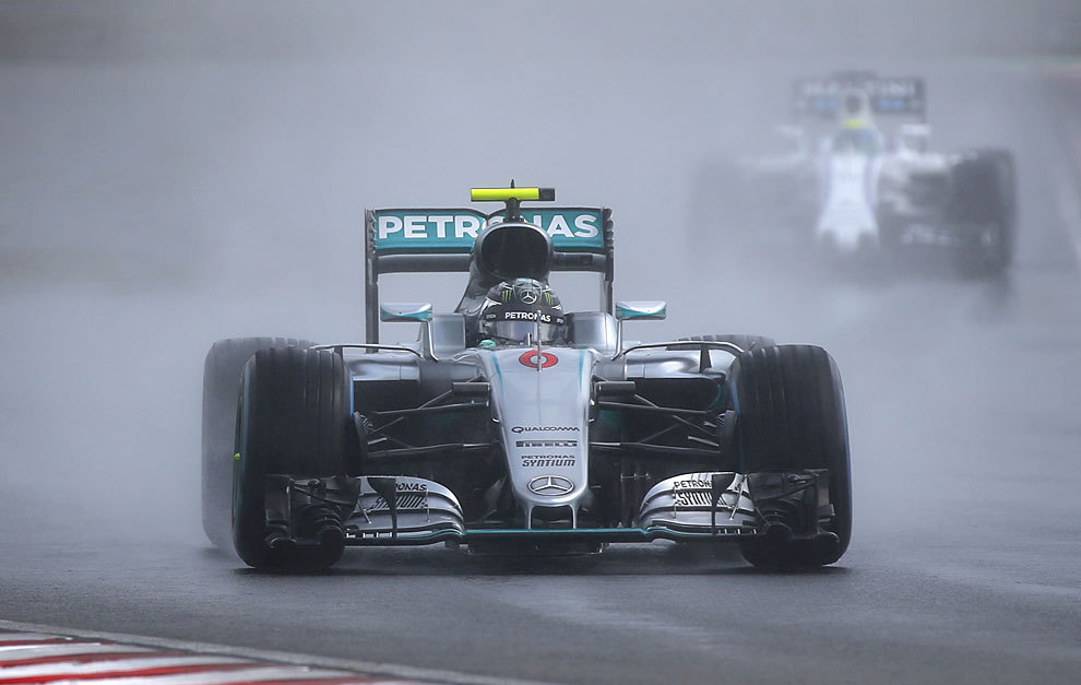 Rosberg durante la clasificacin en Hungra