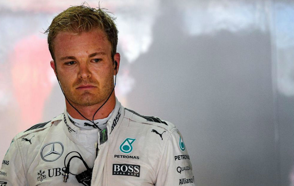 Nico Rosberg antes de la segunda sesin de clasificacin en...