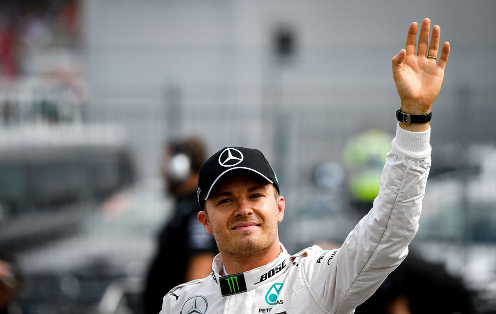 Rosberg despus de conseguir la pole en Hockenheim