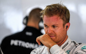 Rosberg durante el GP de Alemania