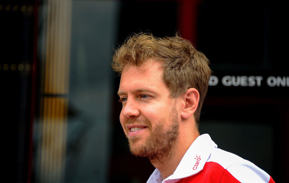 Vettel, en el circuito de Hockenheim